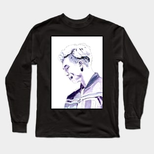 BTS Rap Monster Watercolour Design by NiamhYoungArt Long Sleeve T-Shirt